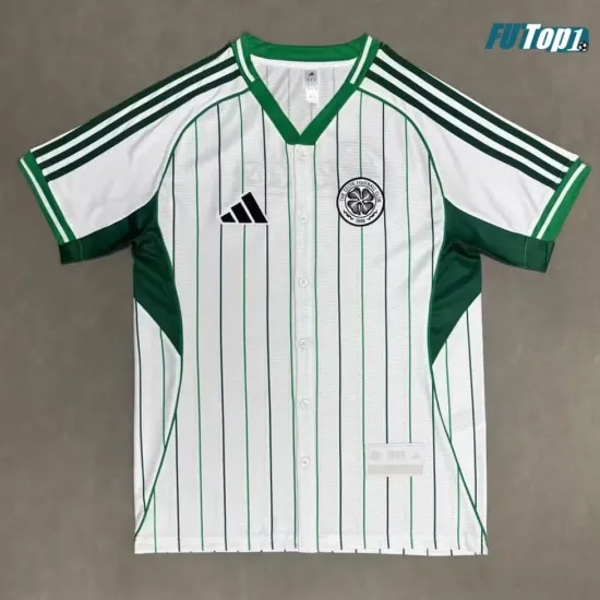 Camiseta Calidad AAA Celtic 2025/26 Baseball Shirt Blanco