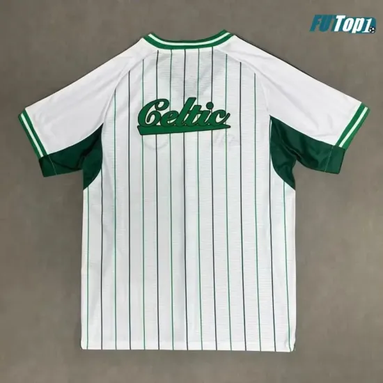 Camiseta Calidad AAA Celtic 2025/26 Baseball Shirt Blanco