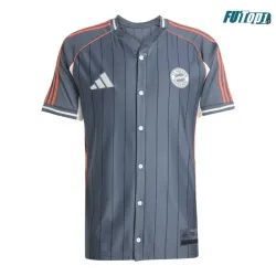 Camiseta Futbol Bayern Múnich 2025/26 Baseball Shirt Gris