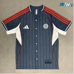 Camiseta Futbol Bayern Múnich 2025/26 Baseball Shirt Gris