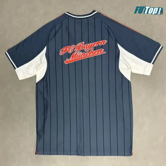 Camiseta Futbol Bayern Múnich 2025/26 Baseball Shirt Gris