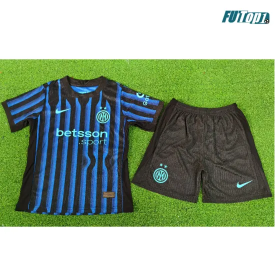 Camiseta Replica Inter de Milan Local Primera Equipación 2025/26 Niño Versión Jugador