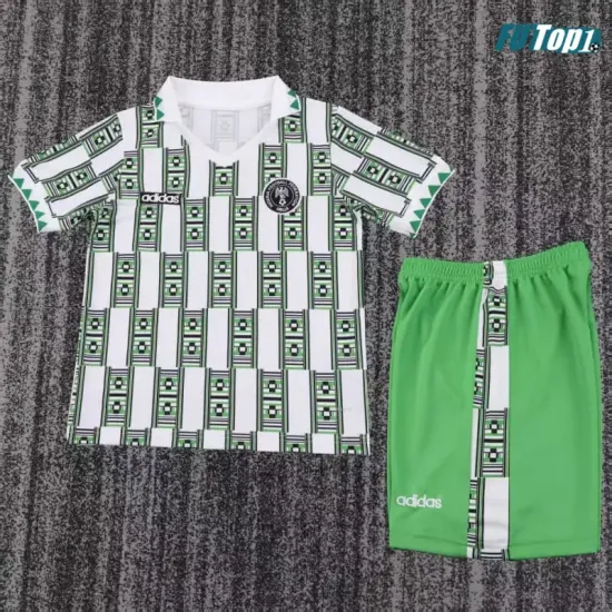 Camiseta Replica Nigeria Visitante Segunda Equipación 1995 Retro Clasico Niño