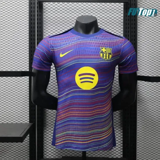 Camiseta Barata Barcelona 2025/26 Versión Jugador Pre-Match Multicolor