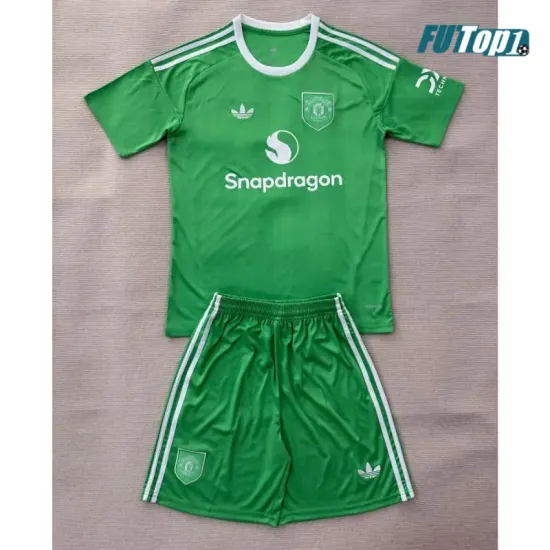 Camiseta Replica de Portero Manchester United 2025/2026 Verde/Blanco
