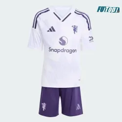 Camiseta Calidad AAA Manchester United Away Segunda Equipación 2025/26 (Camiseta + Pantalón Corto)