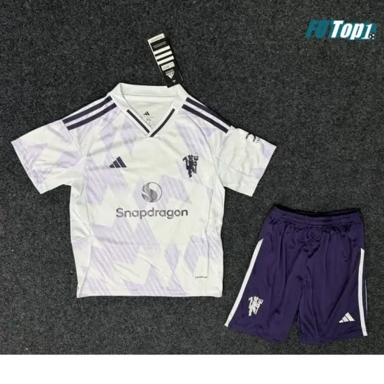 Camiseta Calidad AAA Manchester United Away Segunda Equipación 2025/26 (Camiseta + Pantalón Corto)