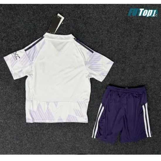 Camiseta Calidad AAA Manchester United Away Segunda Equipación 2025/26 (Camiseta + Pantalón Corto)