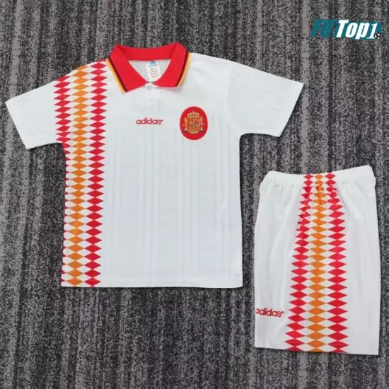 Camiseta Calidad THAI España Segunda Equipación 1994 Antigua Niño