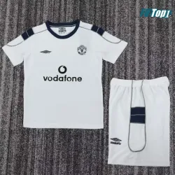 Camiseta Futbol Manchester United Segunda Equipación 2000/01 Vintage Niño