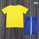 Camiseta Replica Brasil 1970 Antigua Niño Amarillo