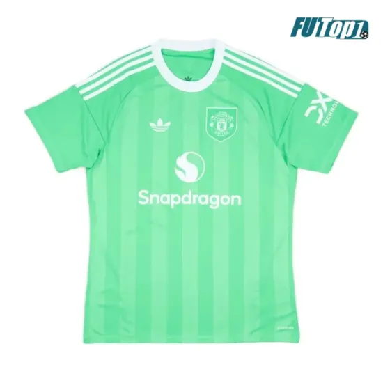 Camiseta Replica de Portero Manchester United 2025/2026 Verde/Blanco