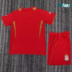 Camiseta Replica Liverpool Home Primera Equipación 2005/06 Retro Niño