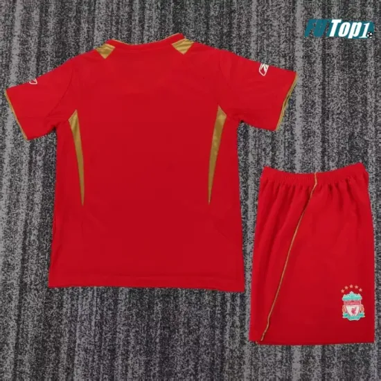 Camiseta Replica Liverpool Home Primera Equipación 2005/06 Retro Niño