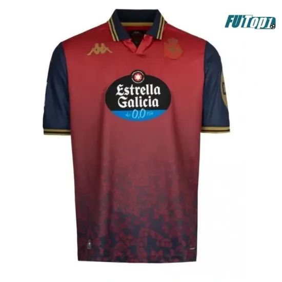 Camiseta Calidad Premium Deportivo de La Coruña Away Segunda Equipación 2025/26 con Parche La Liga