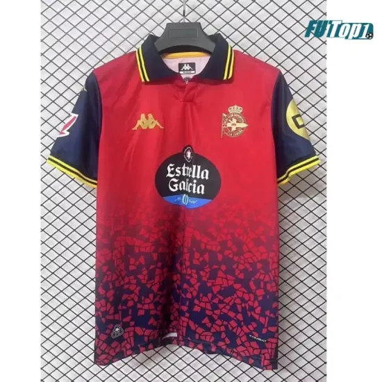 Camiseta Calidad Premium Deportivo de La Coruña Away Segunda Equipación 2025/26 con Parche La Liga