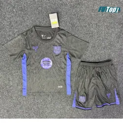 Camiseta Calidad THAI Barcelona x Kobe Bryant Pre-Match 2025/2026 Negro/Morado Niño