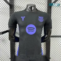 Camiseta Calidad THAI Barcelona x Kobe Bryant Pre-Match 2025/2026 Negro/Morado Versión Jugador