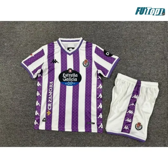 Camiseta Barata Real Valladolid Home 2025/26 Niño con Parche La Liga