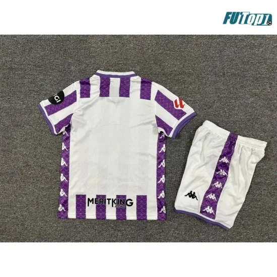 Camiseta Barata Real Valladolid Home 2025/26 Niño con Parche La Liga