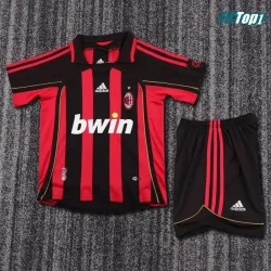 Camiseta Futbol MALDINI 3 AC Milan Local 2006/07 Antigua Niño