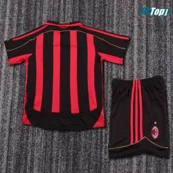 Camiseta Futbol MALDINI 3 AC Milan Local 2006/07 Antigua Niño