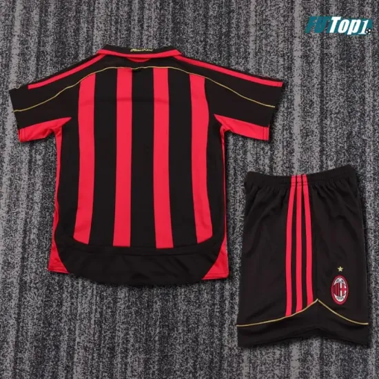 Camiseta Futbol MALDINI 3 AC Milan Local 2006/07 Antigua Niño
