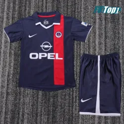 Camiseta Calidad AAA PSG Home Primera Equipación 2001/02 Clasico (Camiseta + Pantalón Corto)