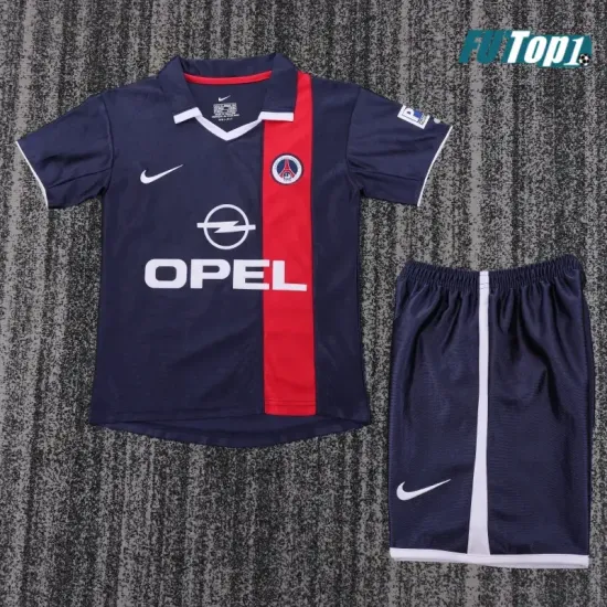 Camiseta Calidad AAA PSG Home Primera Equipación 2001/02 Clasico (Camiseta + Pantalón Corto)