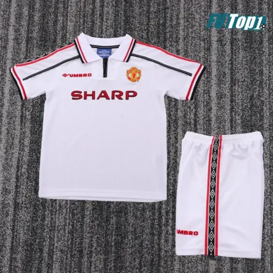 Camiseta Replica Manchester United Edición Conmemorativa 1998/99 Retro (Camiseta + Pantalón Corto)