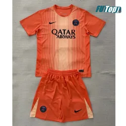 Camiseta Futbol de Portero PSG 2025/2026 Niño Naranja