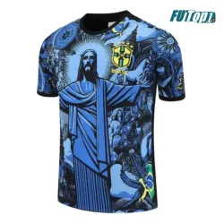 Camiseta Barata Brasil 2025 Especial Edición Azul