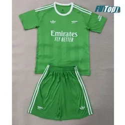Camiseta Calidad AAA de Portero Arsenal 2025/2026 Niño Verde/Blanco
