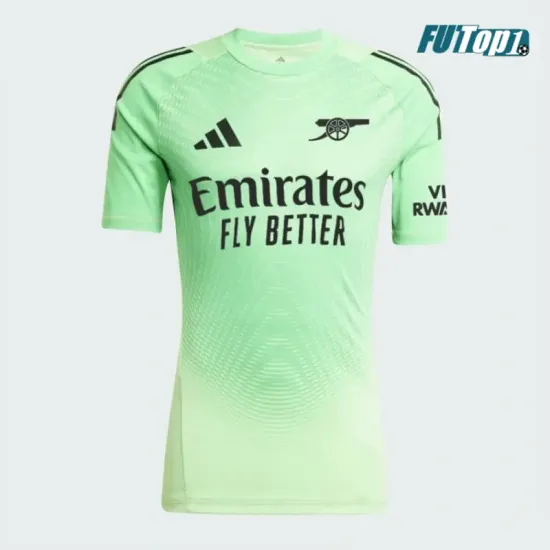 Camiseta Calidad Premium de Portero Arsenal 2025/2026 Verde Claro/Negro