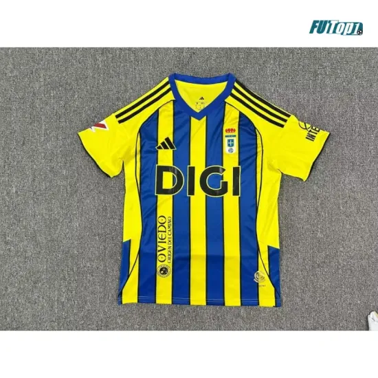 Camiseta Calidad Premium Real Oviedo Visitante 2025/2026 con Parche La Liga