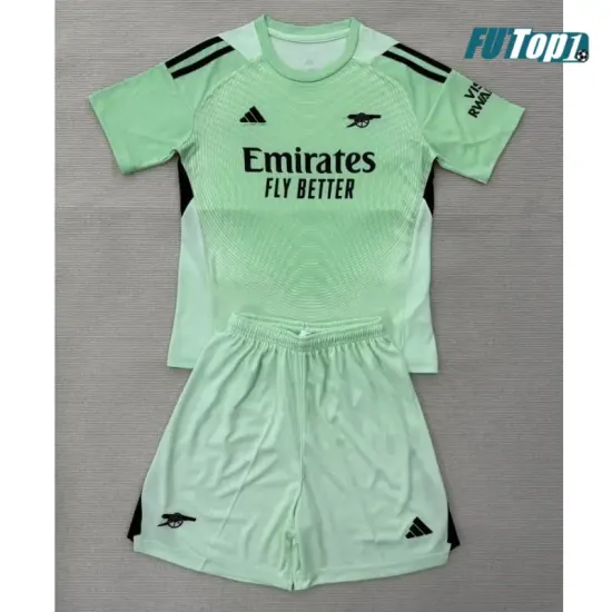 Camiseta Calidad Premium de Portero Arsenal 2025/2026 Verde Claro/Negro