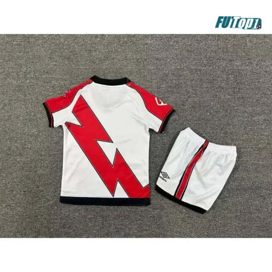 Camiseta Futbol Rayo Vallecano Local 2025/2026 Niño con Parche La Liga