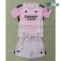 Camiseta Replica de Portero Arsenal 2025/2026 Niño Rosa