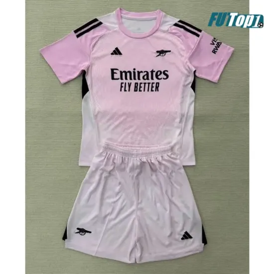 Camiseta Replica de Portero Arsenal 2025/2026 Niño Rosa
