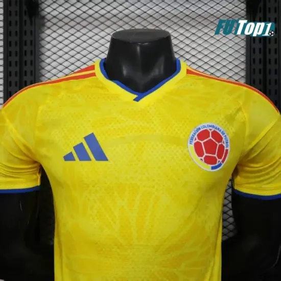 Camiseta Futbol Colombia 2026 Versión Jugador Amarillo