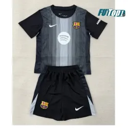 Camiseta Barata de Portero Barcelona 2025/2026 Niño Negro