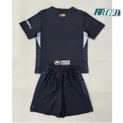 Camiseta Barata de Portero Barcelona 2025/2026 Niño Negro