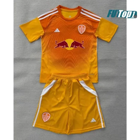 Camiseta Calidad AAA de Portero Leeds United 2025/2026 Niño Naranja