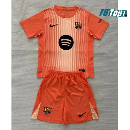 Camiseta Calidad Premium de Portero Barcelona 2025/2026 Equipación Naranja