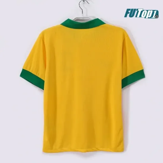 Camiseta Barata Brasil Home Primera Equipación 2013 Antigua