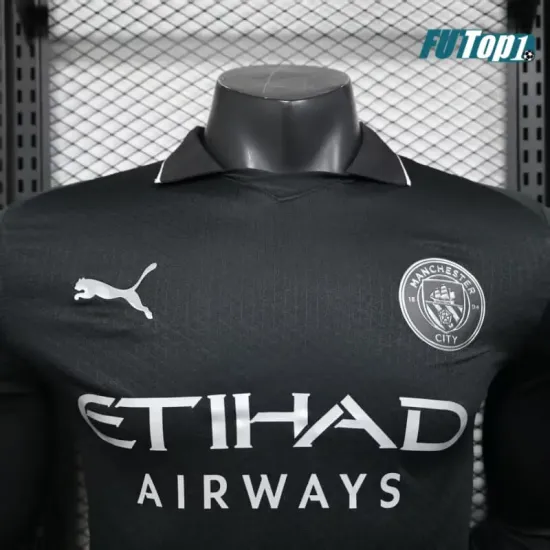 Camiseta Calidad THAI Manchester City Segunda Equipación 2025/2026 Versión Jugador ML