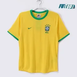 Camiseta Replica Brasil Home Primera Equipación 2000 Vintage
