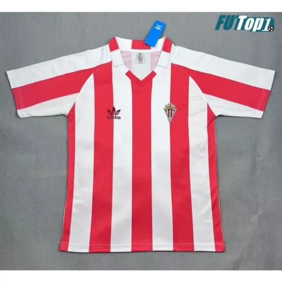 Camiseta Calidad Premium Sporting de Gijón Local 1986/88 Retro
