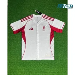 Camiseta Calidad THAI Liverpool 2025/2026 Baseball Shirt Blanco