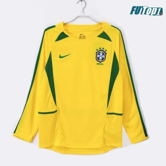 Camiseta Brasil Home 2002 Retro ML